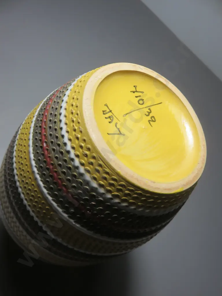 Handsome mid-century Italian Fratelli Fanciullacci cylindrical vase Image 1++