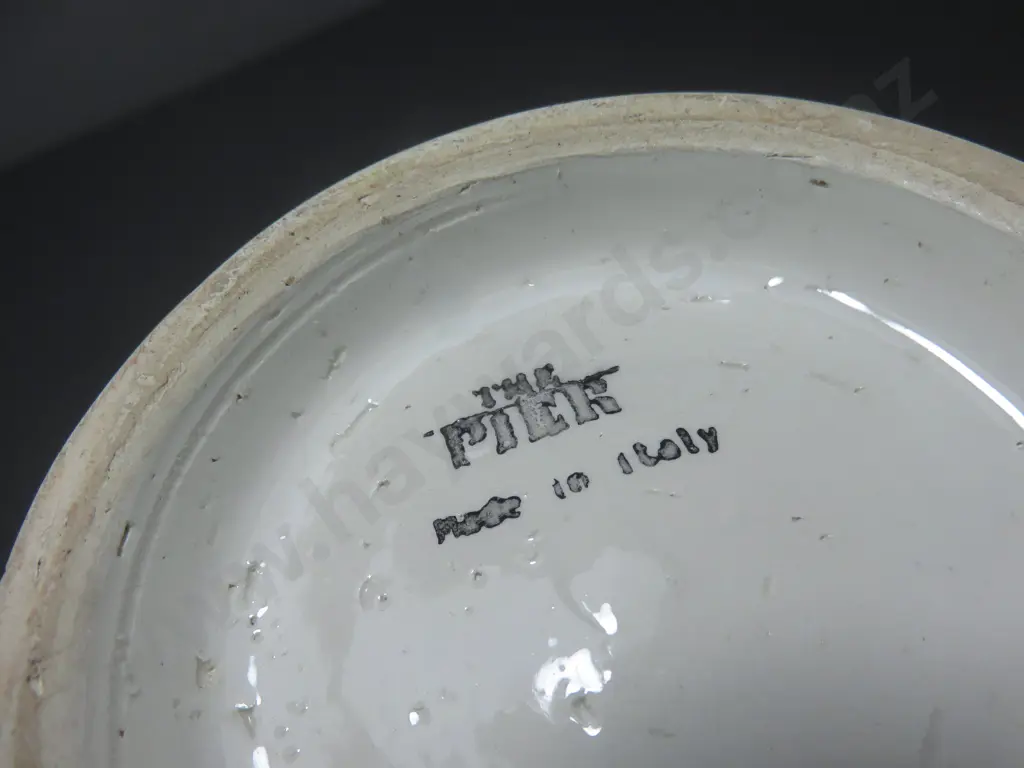 Vintage Aldo Londi for Bitossi of Italy white pottery vase Image 1++