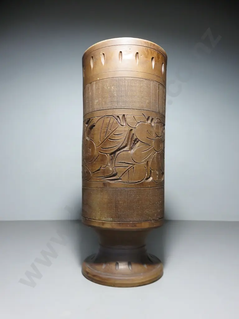 Tall Aldo Londi for Bitossi of Italy cylindrical Vase Image 1++