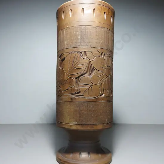 Tall Aldo Londi for Bitossi of Italy cylindrical Vase