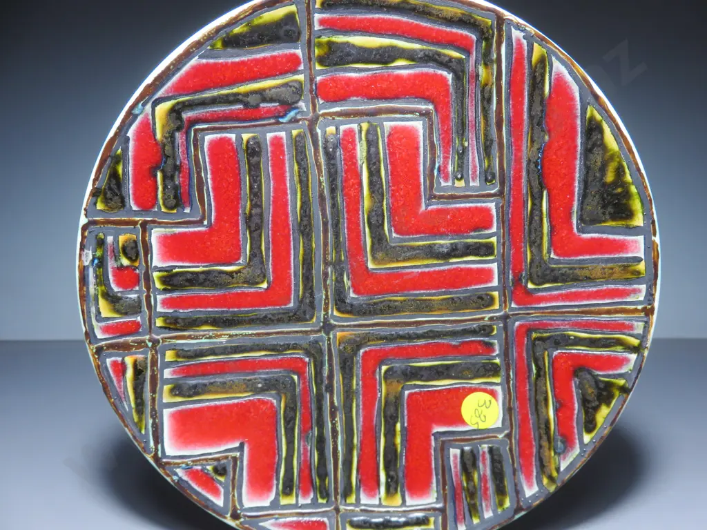 Superb early Poole Pottery Delphis Charger….. Tony Morris Image 1++