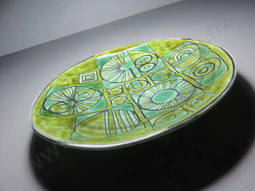 Early Studio Tony Morris Poole Pottery Charger Image 1++