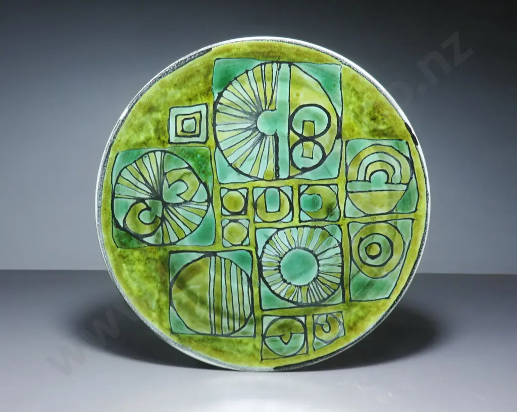 Early Studio Tony Morris Poole Pottery Charger Image 1++