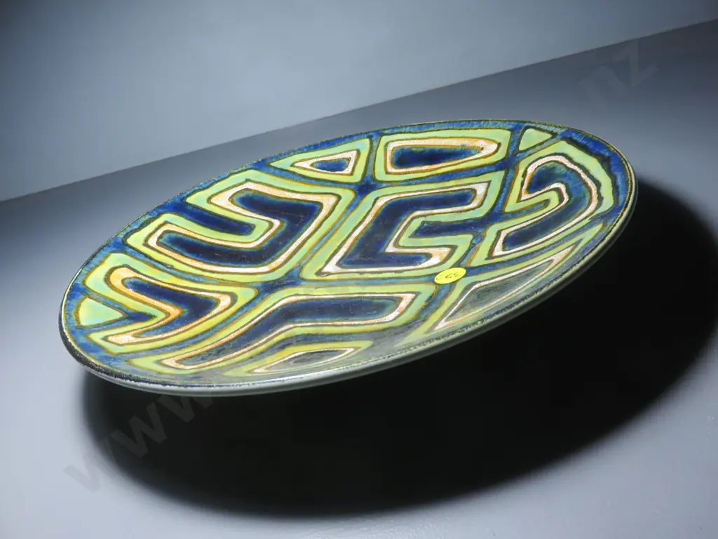 Superb early Poole Pottery Delphis Charger Image 1++