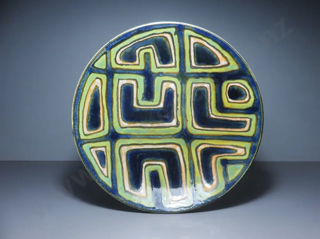 Superb early Poole Pottery Delphis Charger Image 1++