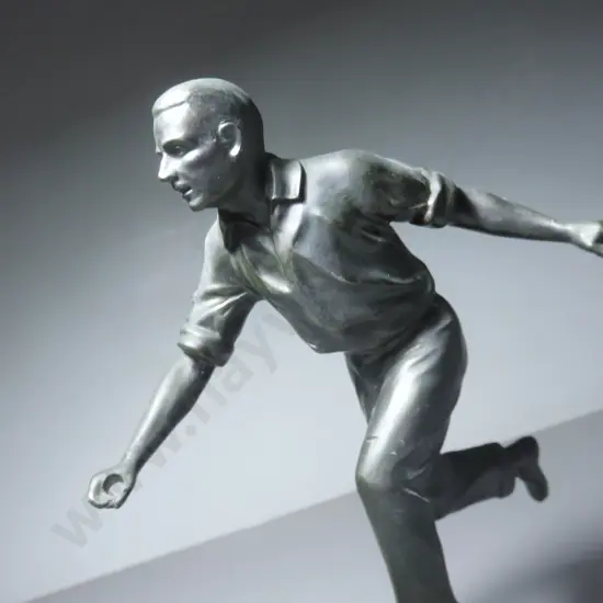 1930 French art deco spelter Tennis Player