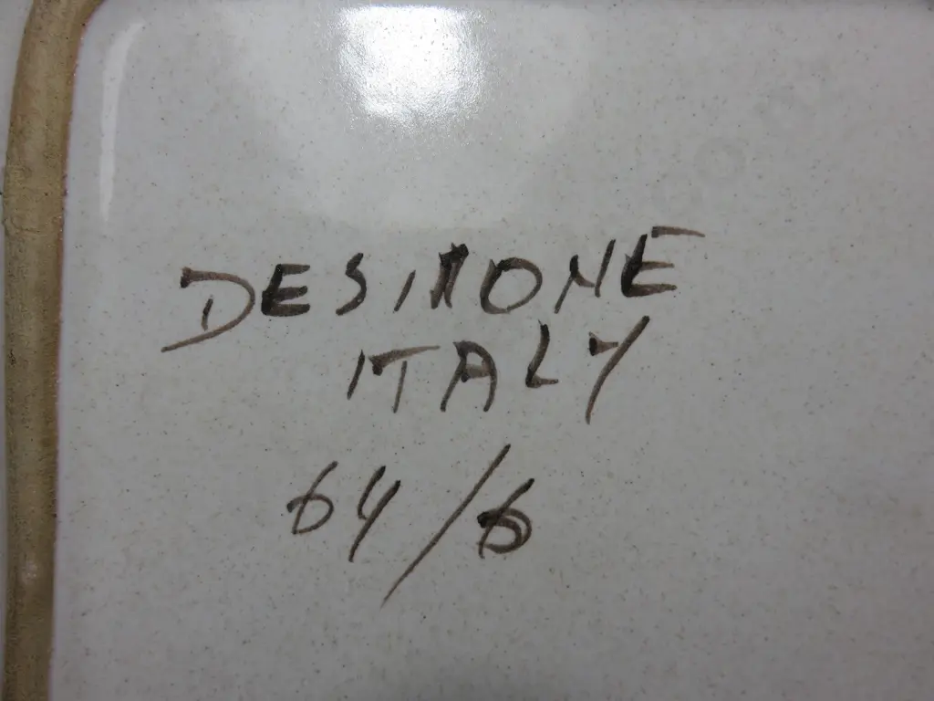 Period DeSimone of Italy Square Decorative Platter Image 1++