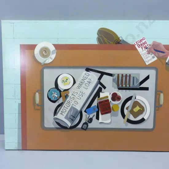 Original acrylic on Stretched canvas Modern Still Life