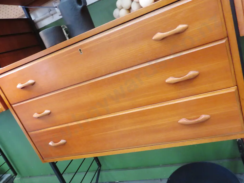 Vintage Robert Heal for Staples teak modular 'Ladderax' shelving system Image 1++
