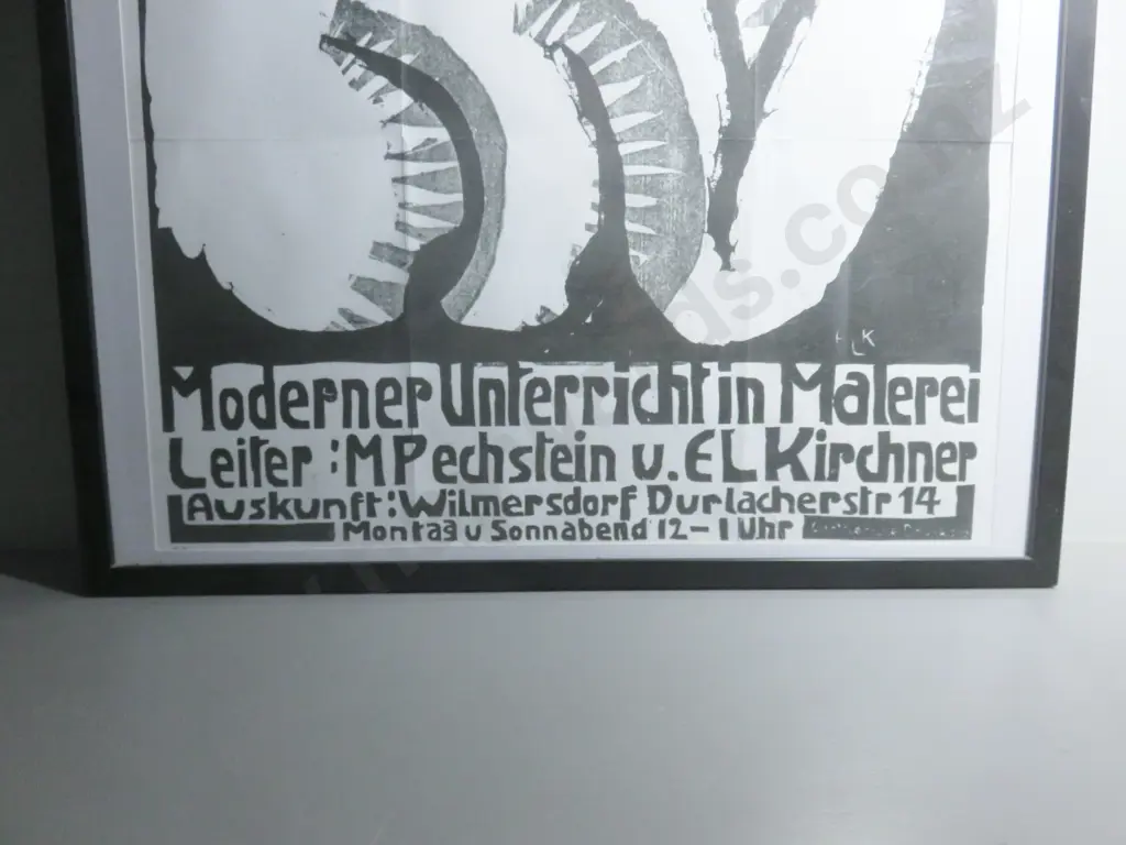 Large Period German art Print featuring the work of Ernst Ludwig Kirchner Image 1++