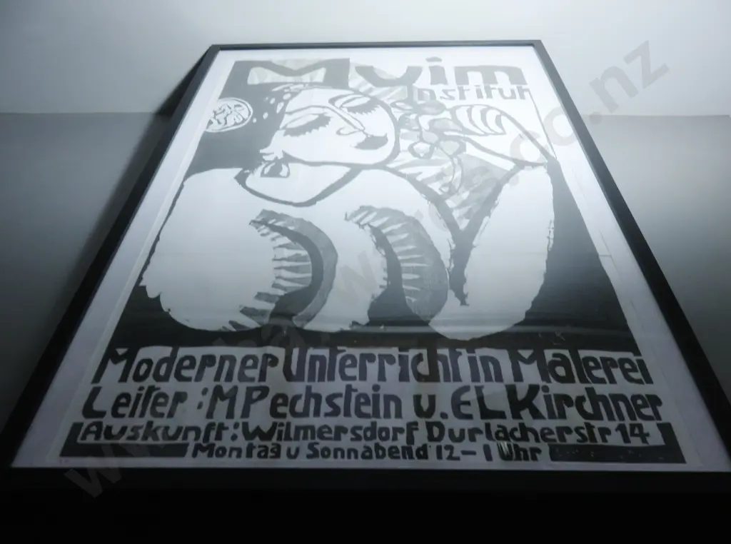 Large Period German art Print featuring the work of Ernst Ludwig Kirchner Image 1++