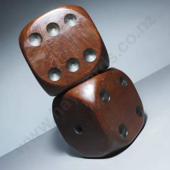 Pair of vintage “Op Art” oversized dice