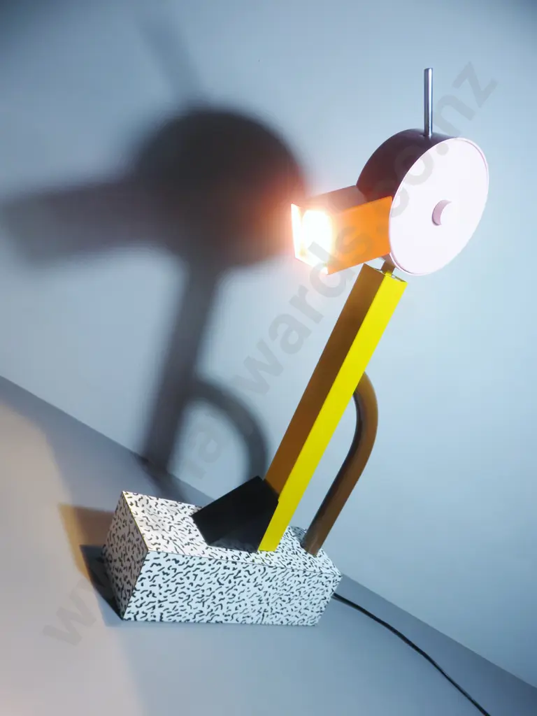 1981 Ettore Sottsass Memphis of Italy “Tahiti” desk lamp Image 1++