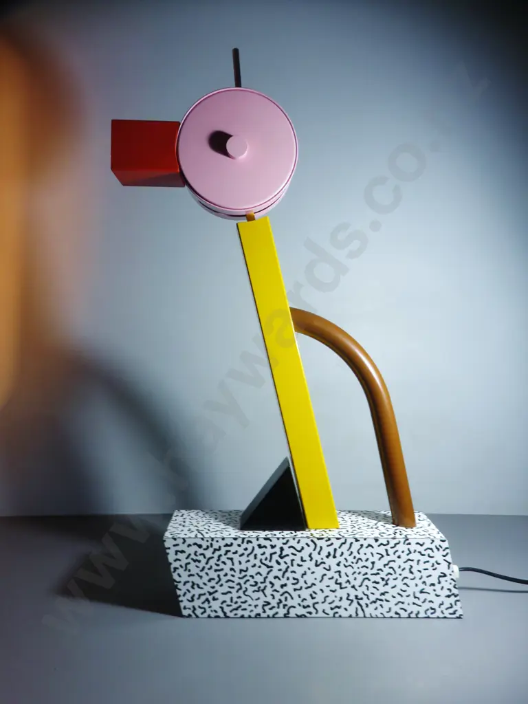 1981 Ettore Sottsass Memphis of Italy “Tahiti” desk lamp Image 1++