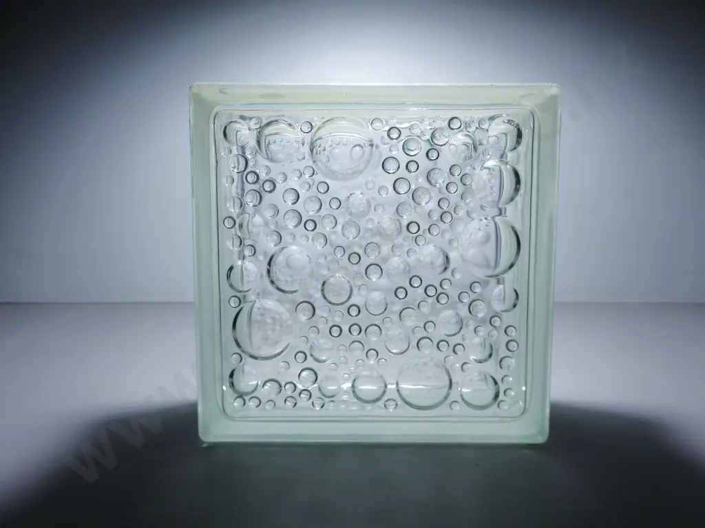Op Art German glass bubble filled brick Image 1++