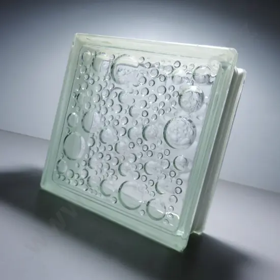 Op Art German glass bubble filled brick