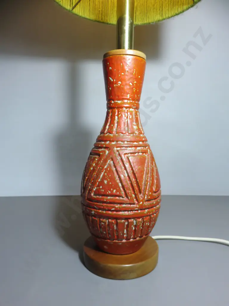 Striking oversized Italian mid-century pedestal lamp Image 1++
