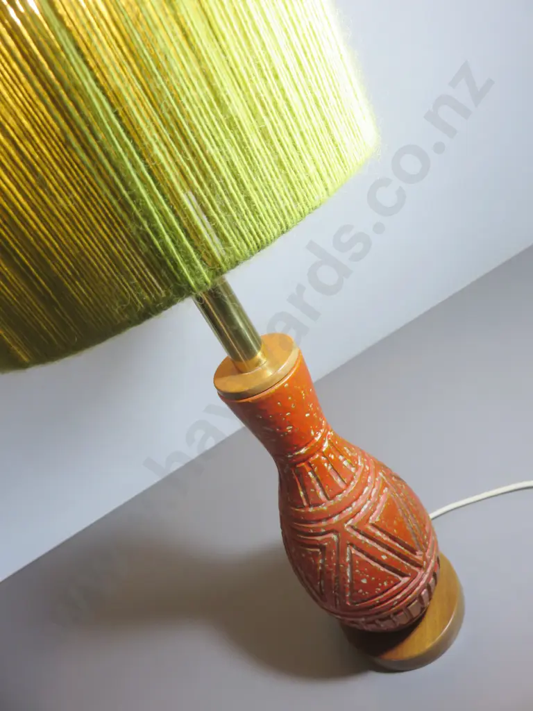 Striking oversized Italian mid-century pedestal lamp Image 1++