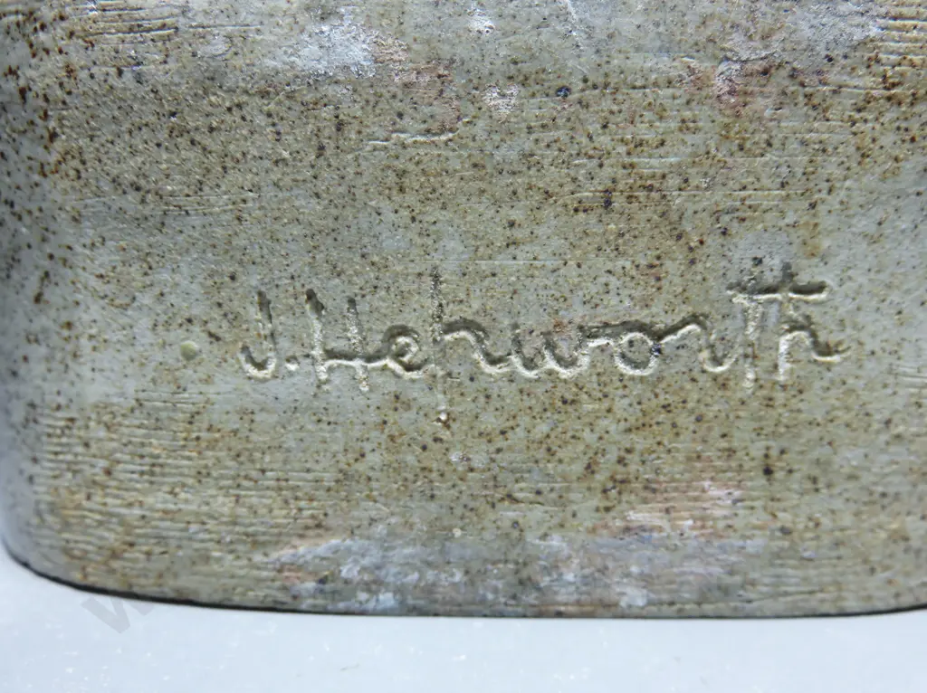 Important early British Slab sided Joan Hepworth Vase Image 1++