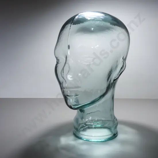 Decorative glass head sculpture