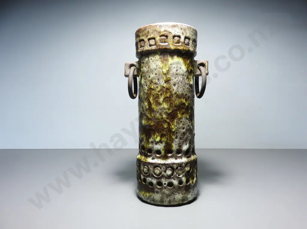 Mid Century Alvino Bagni of Italy cylindrical vase Image 1++