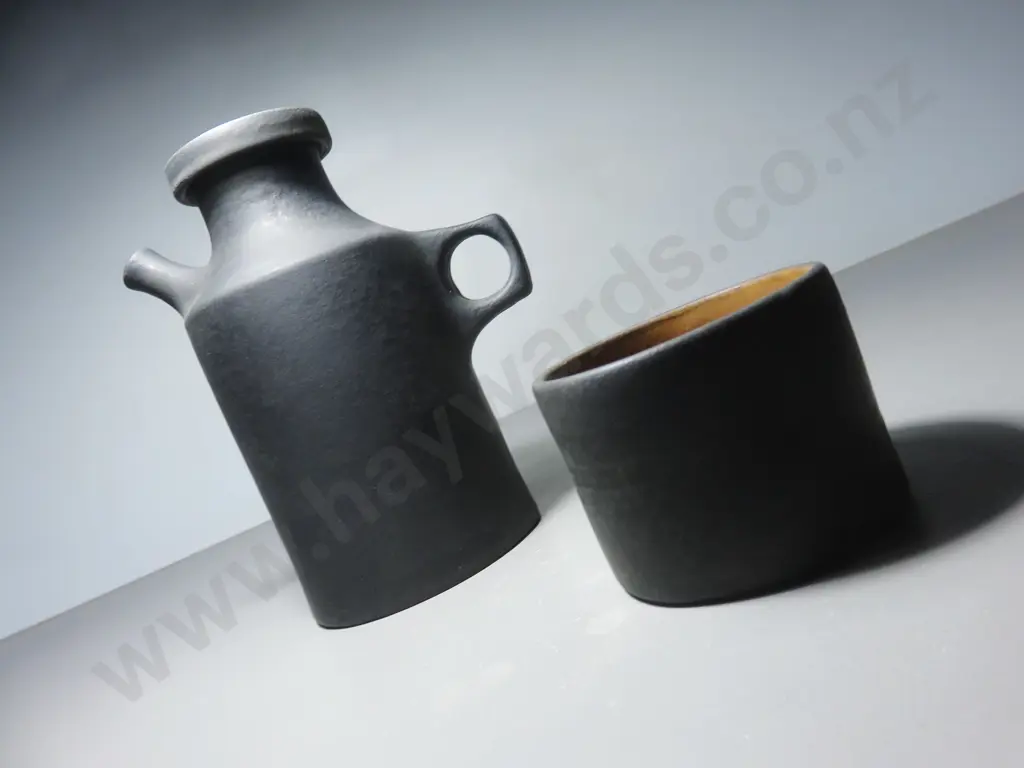 Mid-century Federigo Fabbrini of Italy Drinks Pot and Beaker set Image 1++