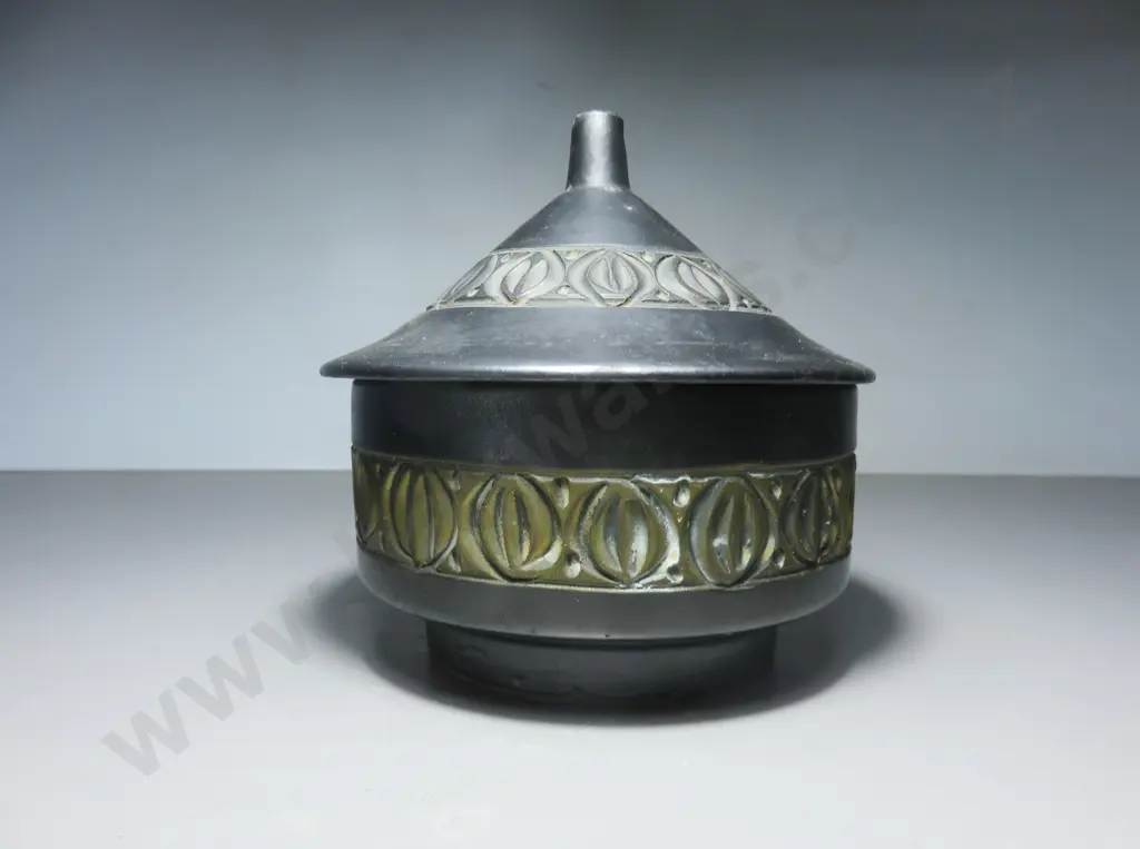 Mid-century Fratelli Fanciullacci of Italy lidded vessel Image 1++