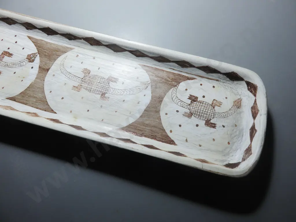 Elongated mid-century pottery platter Image 1++