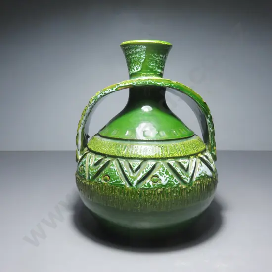 Handsome heavily carved mid-century Italian Vase / Carafe