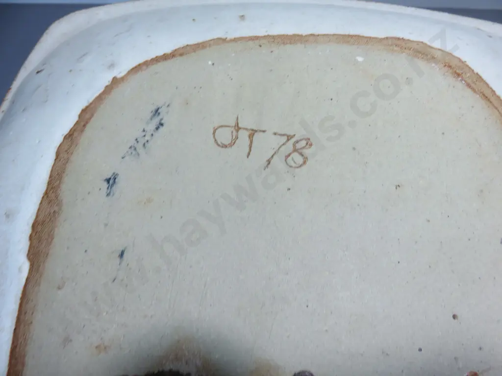 Large modernist English studio potted Charger Image 1++