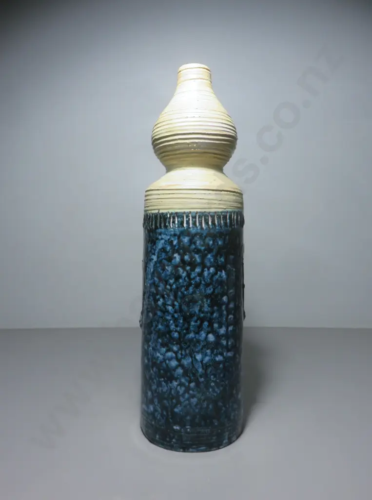 Oversized vintage studio potted figural vase Image 1++