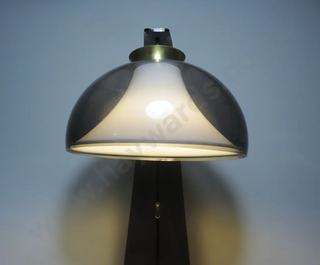 Vintage “Space Age” New Zealand designed clear acrylic desk lamp Image 1++