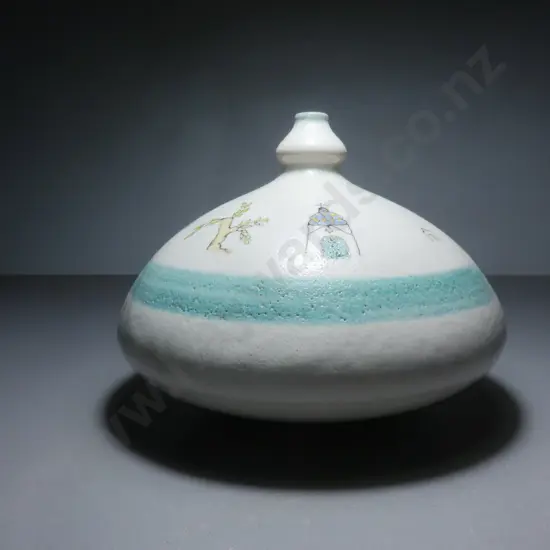 Vintage Italian studio potted vessel by Lucio Liguori
