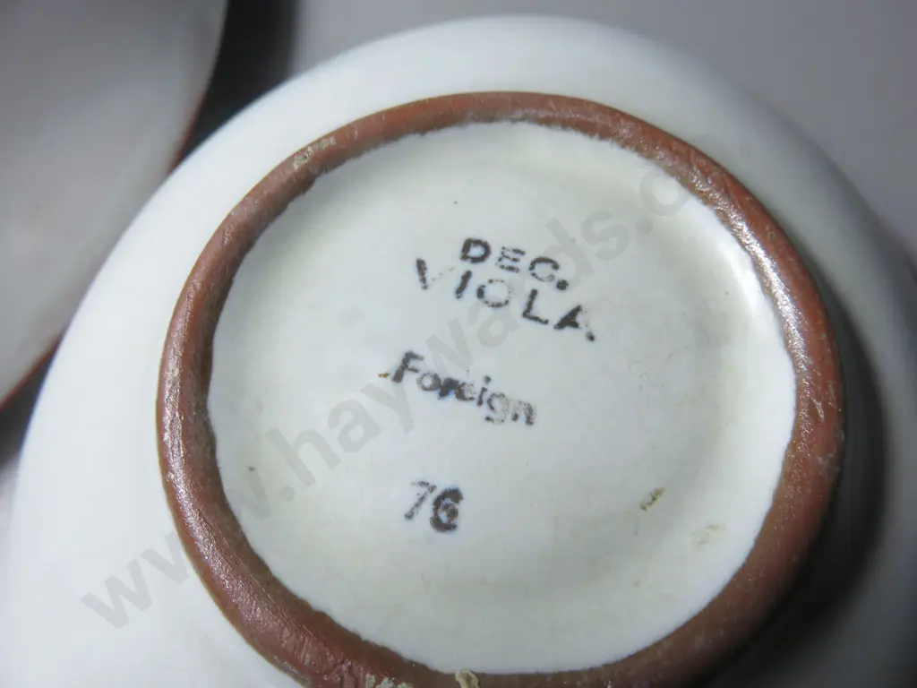 Pair of mid-century decorative German Pottery Bowls Image 1++