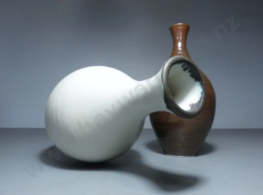Pair of early British studio pottery vases Image 1++