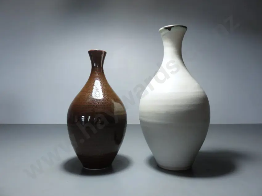 Pair of early British studio pottery vases Image 1++