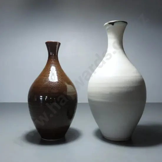 Pair of early British studio pottery vases