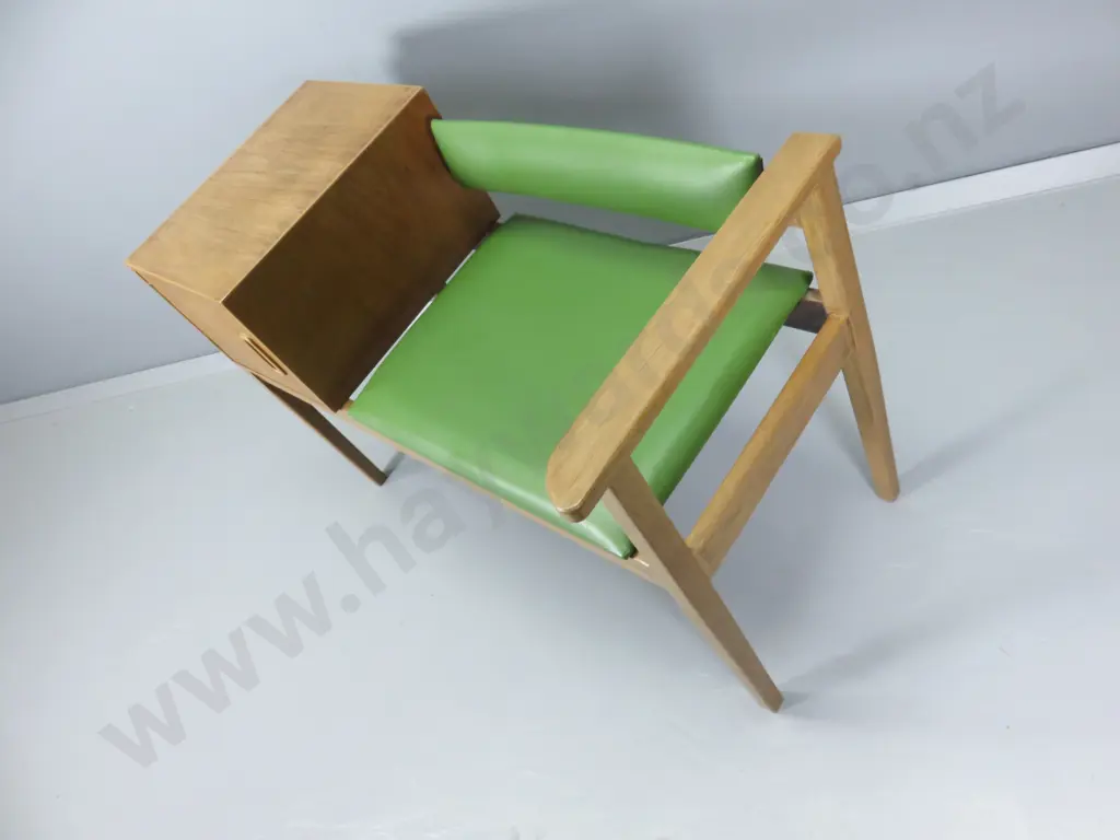 Mid-century hall telephone table and seat Image 1++