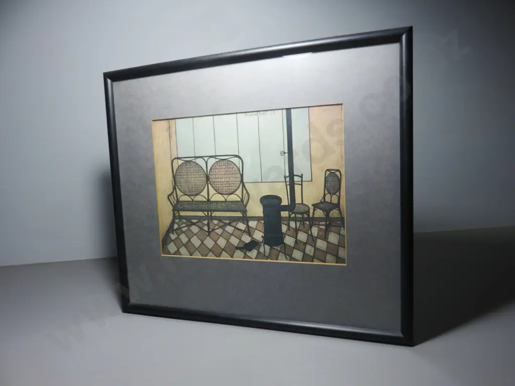 Framed mid-century print by French Artist Bernard Buffet Image 1++