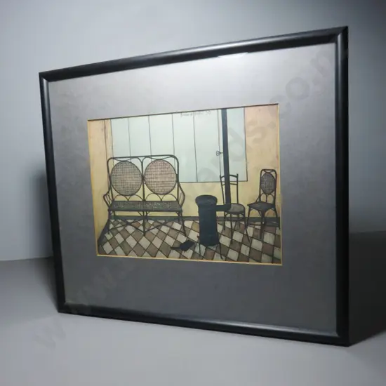 Framed mid-century print by French Artist Bernard Buffet
