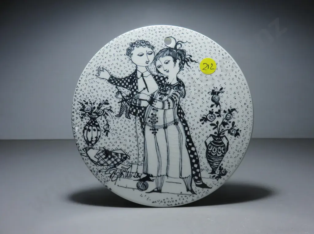 Bjørn Wiinblad of Denmark “seasons” plaque Image 1++