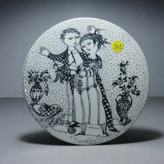 Bjørn Wiinblad of Denmark “seasons” plaque