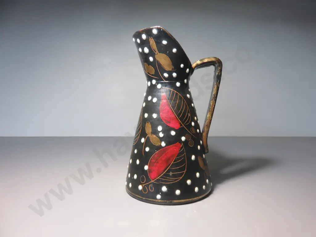 Mid-century Italian Polka dot pitcher Image 1++