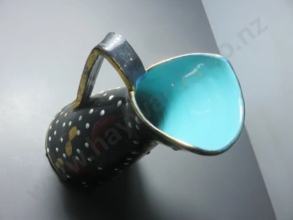 Mid-century Italian Polka dot pitcher Image 1++