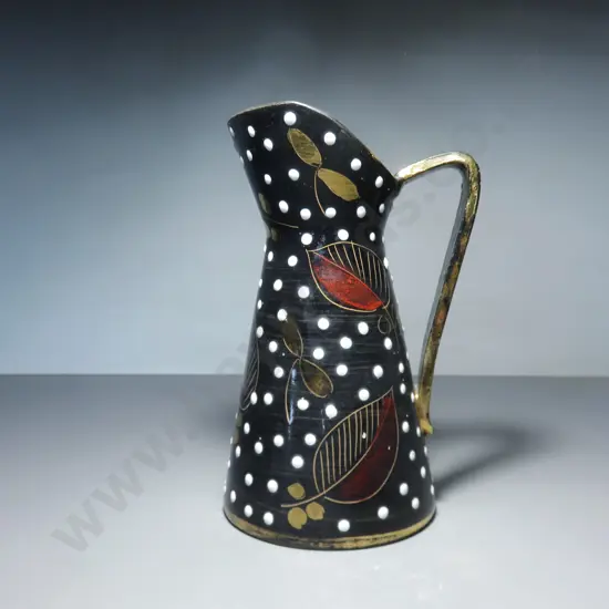 Mid-century Italian Polka dot pitcher