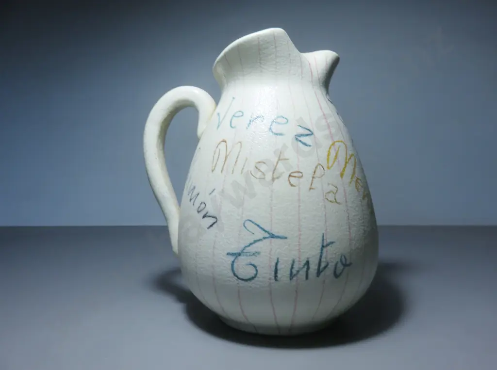 Mid-century Italian / Spanish pottery Sangria pitcher Image 1++