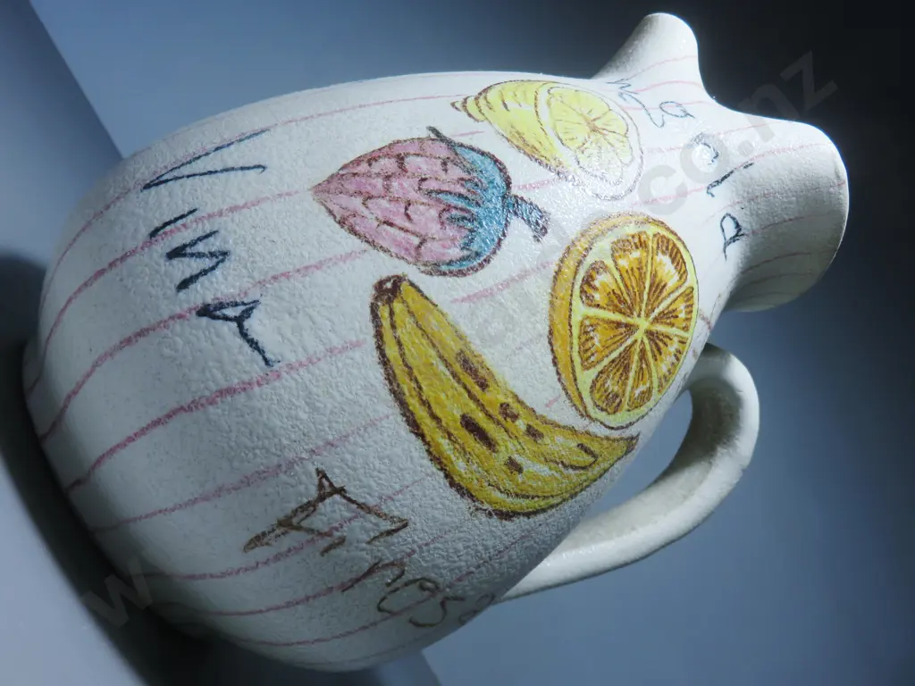 Mid-century Italian / Spanish pottery Sangria pitcher Image 1++