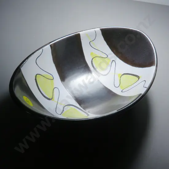 Mid-century Oval pottery vessel