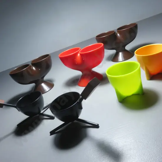 Selection of various vintage egg cups 