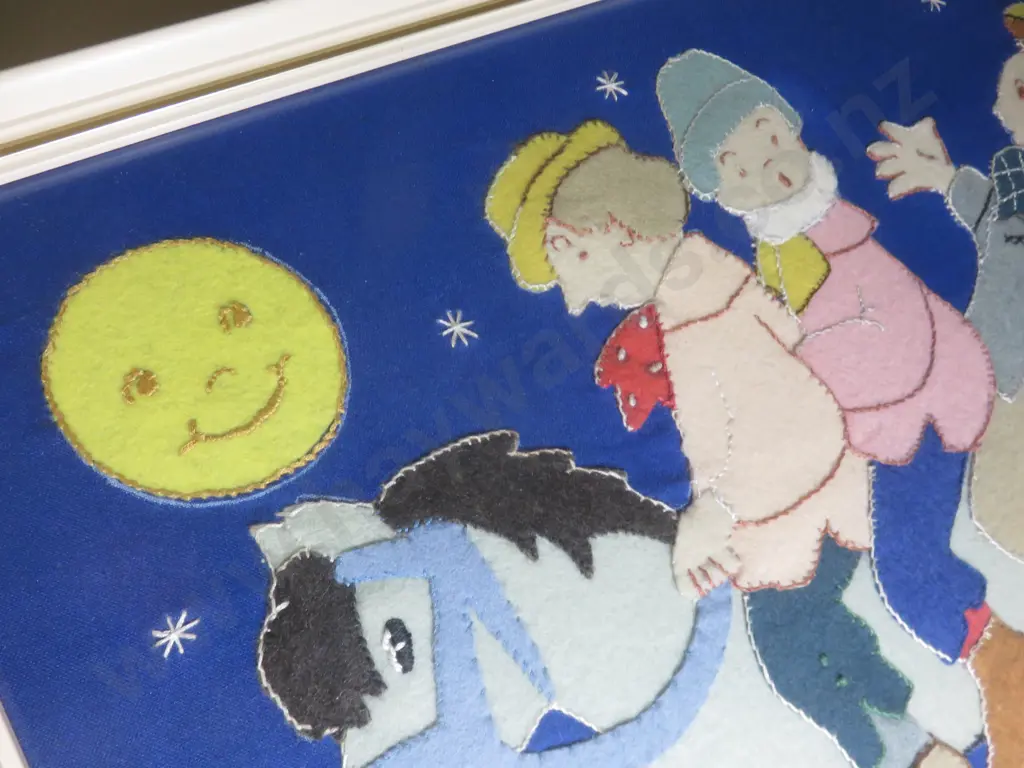 Large vintage felt stitched nursery picture Image 1++